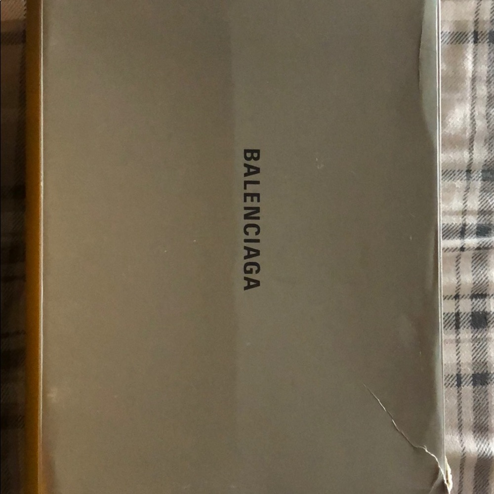 Balenciaga red  white and grey triple s designer